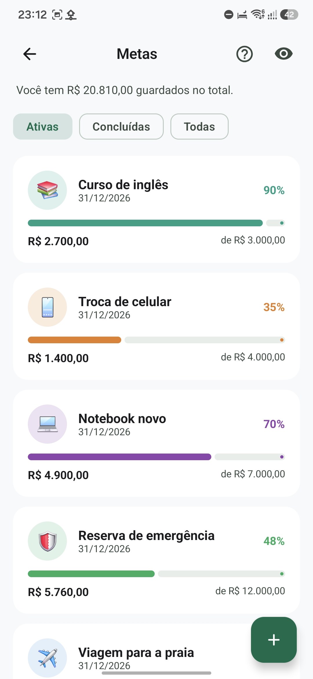 Tela do Meu Gerente